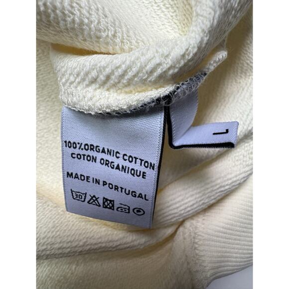 WATC Studios Oversized Pullover Hoodie Made In Portugal Size Large NEW! Cream - Picture 6 of 6